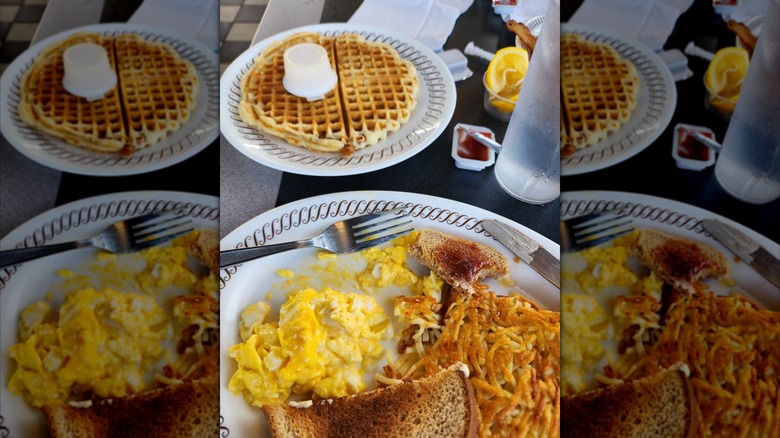 Waffle House All-Star Special plates