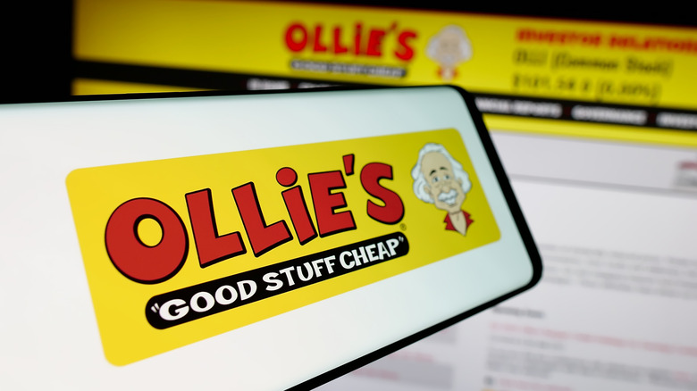 Ollie's logo on phone and laptop