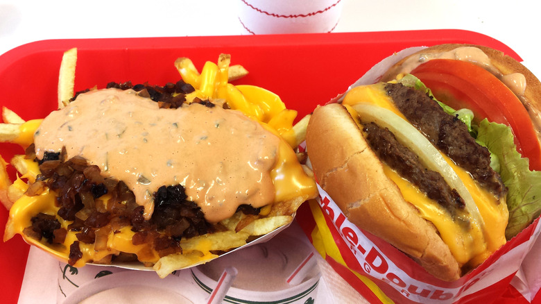 Animal style fries and double-double