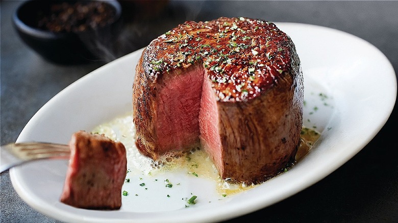 Ruth's Chris' filet mignon