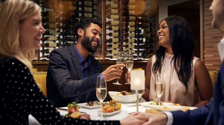 Dining at Ruth's Chris