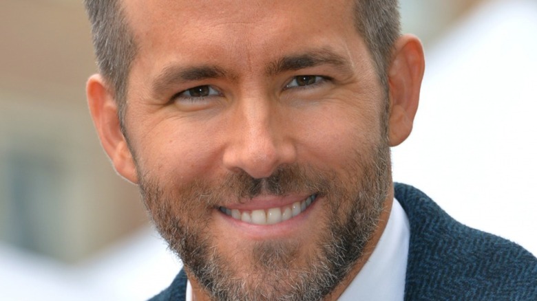 Ryan Reynolds smiling close up