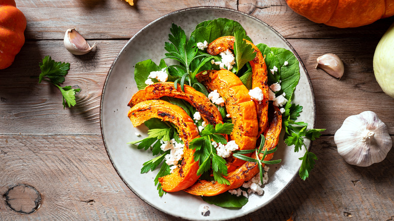 Roasted pumpkin salad
