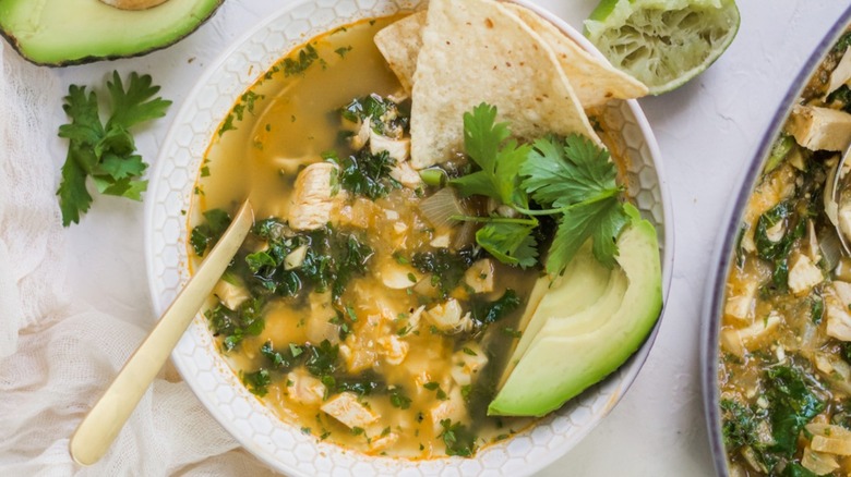 Salsa Verde Tortilla Soup