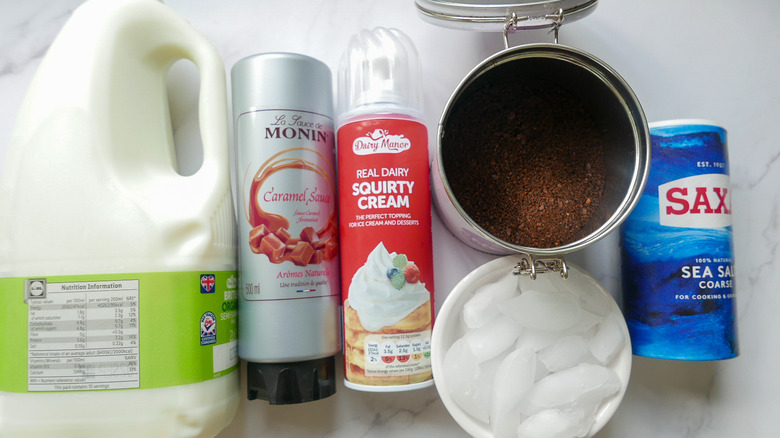 salted caramel iced coffee ingredients