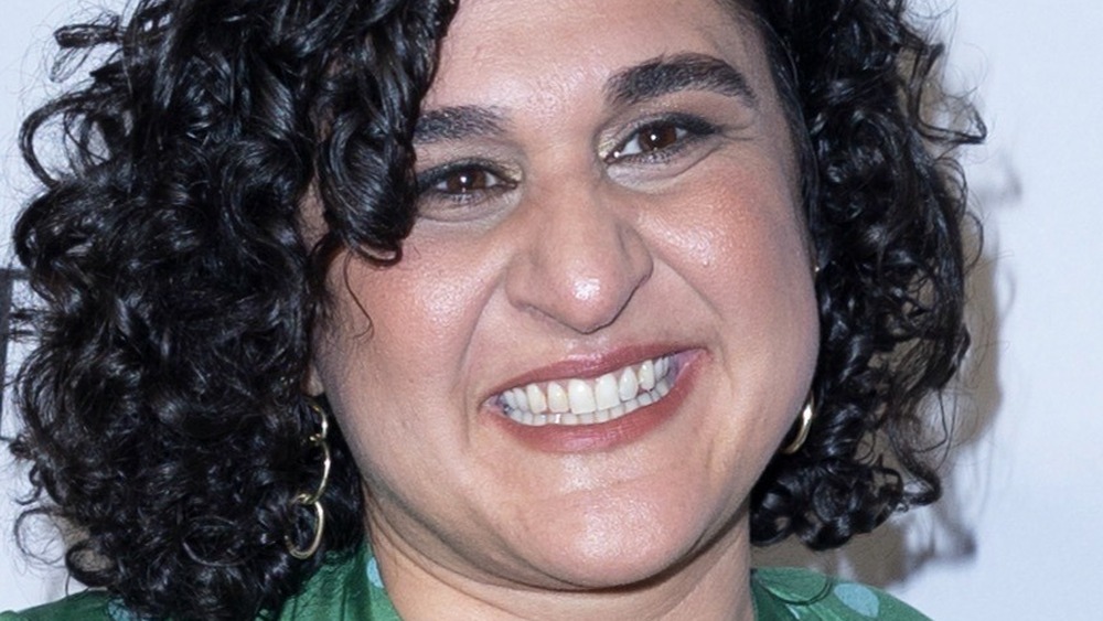 Samin Nosrat wearing green dress