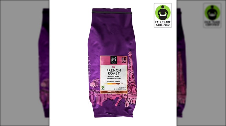 Bag of whole bean French roast coffee