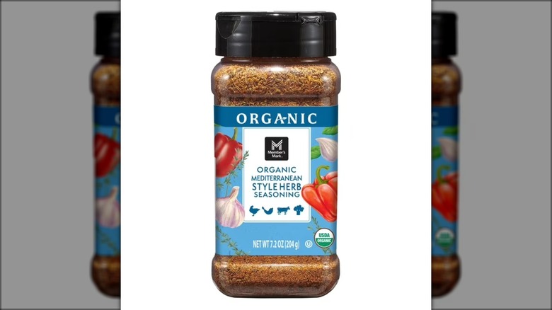 Bottle of herb seasoning