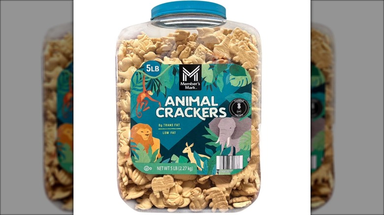large jar of animal crackers