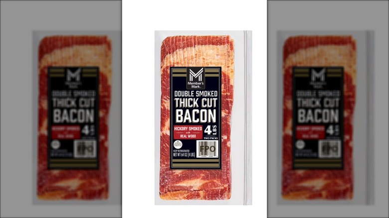 package of thick cut smoked bacon