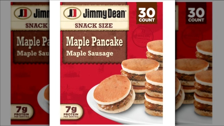 Jimmy Dean snack-size maple sausage pancake sandwiches