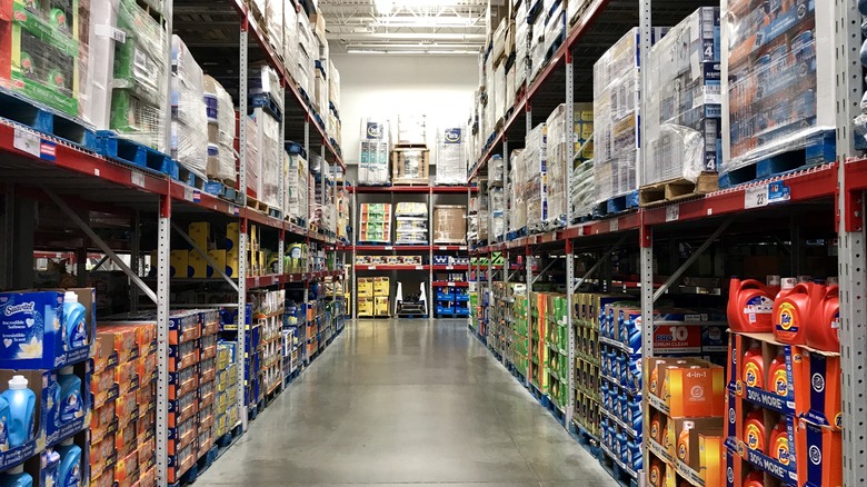 aisles at Sam's Club