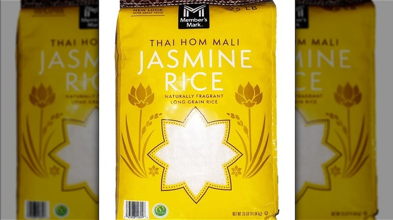 A bag of jasmine rice from Sam's Club.