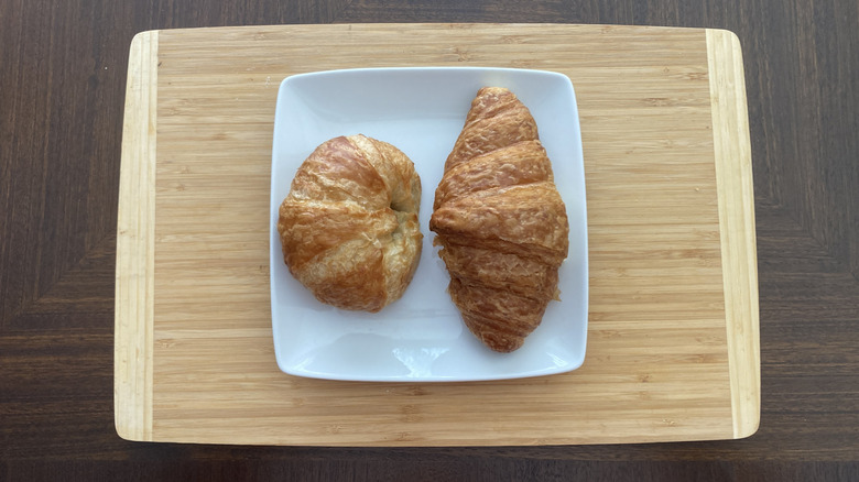 Sam's and Costco croissants on plate