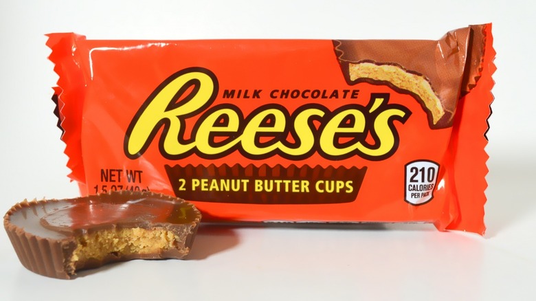 Reese's Cups in and out of packaging