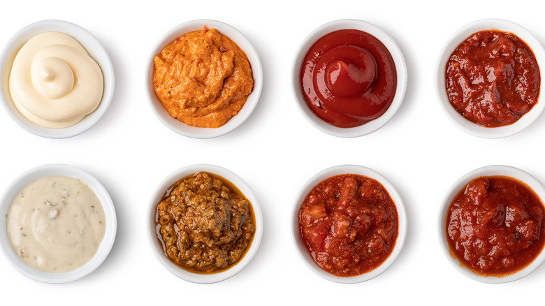 dipping sauces in bowls