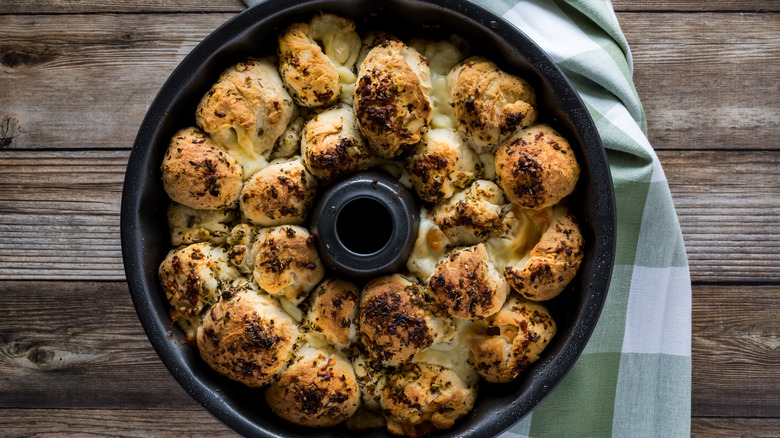 Monkey bread in a bundt pan