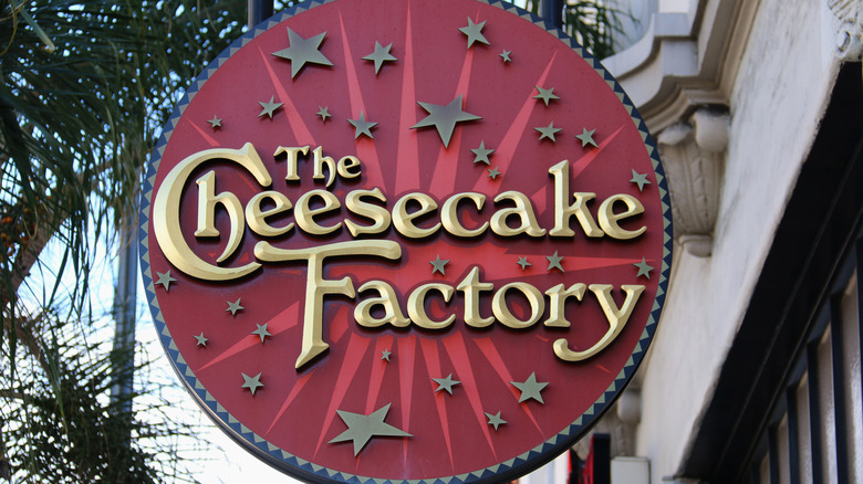 The Cheesecake Factory circular sign