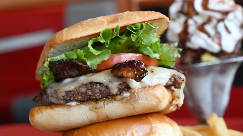 Friendly's burger and shake