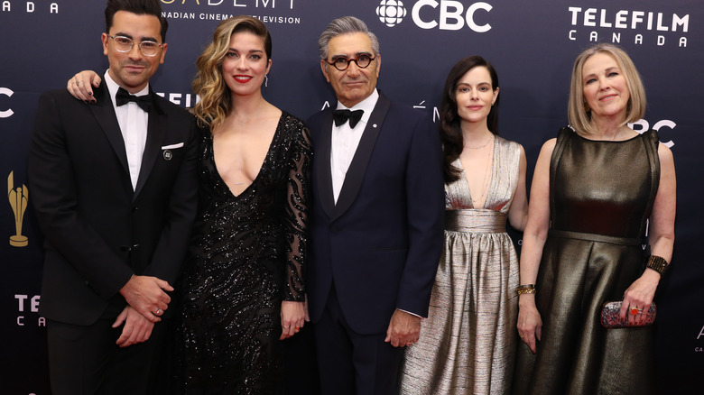 Cast of Schitt's Creek on red carpet