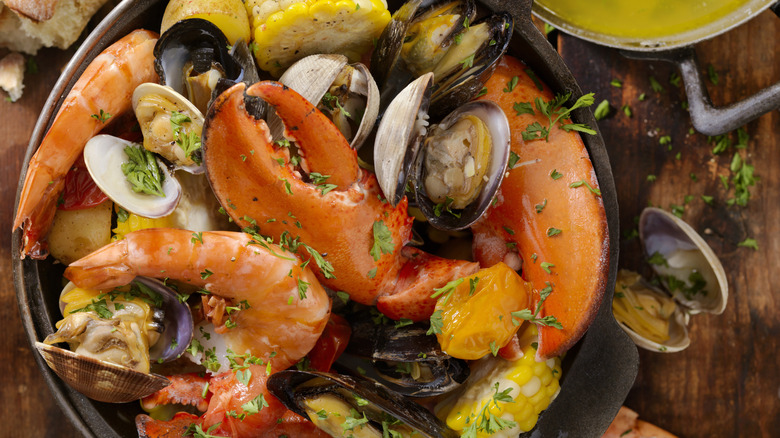 A seafood boil
