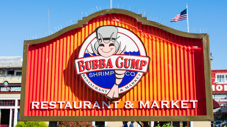 bubba gump shrimp company sign