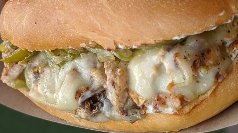 Salmon cheesesteak from The District Fishwife