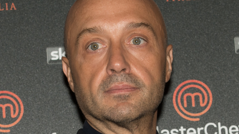 Joe Bastianich posing at event