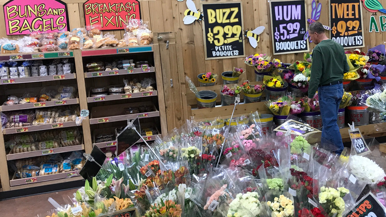 Trader Joe's bakery and flowers section