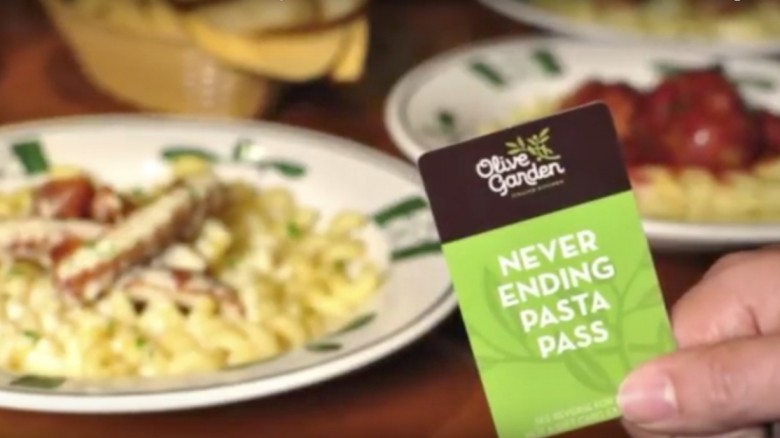Olive Garden pasta pass