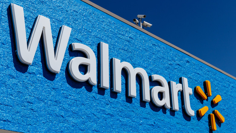 Walmart store sign