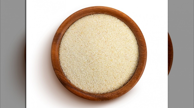 A bowl of semolina