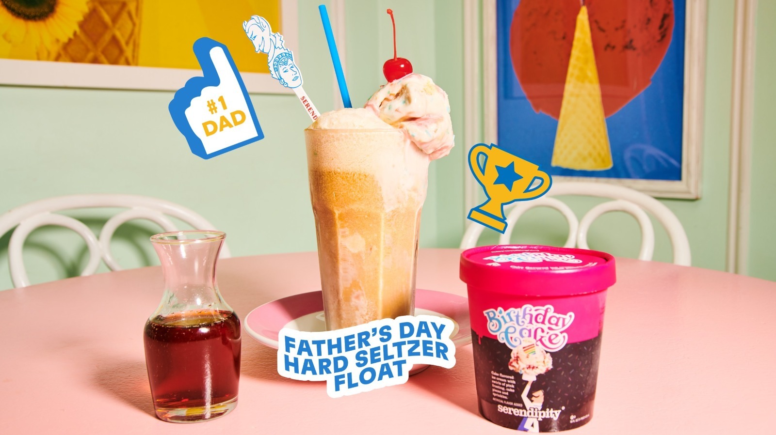 Serendipity3 Spikes Dad's Ice Cream Float For Father's Day