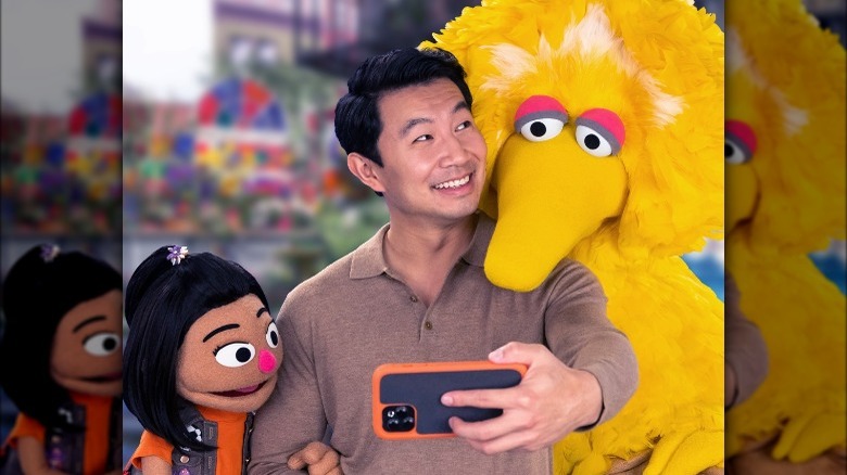 Ji-Young on the set of Sesame Street 