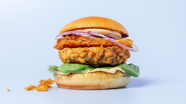 Crispy Fried Shrimp Burger