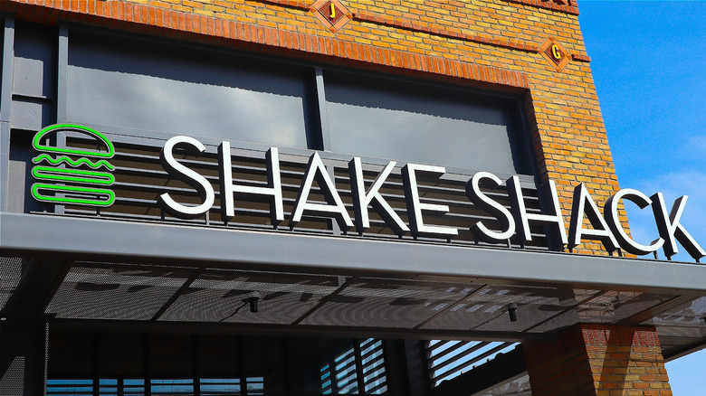 Shake shack storefront sign 