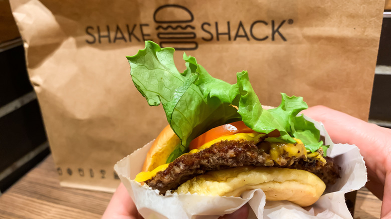 Shake Shack bag and burger