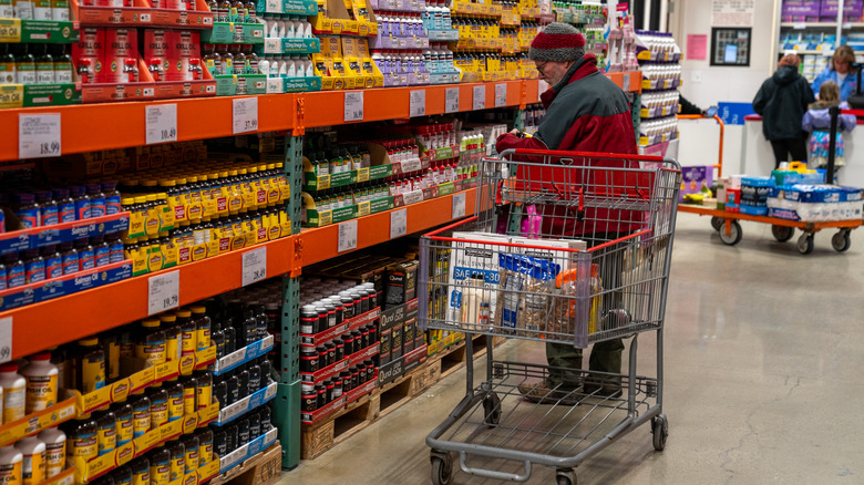 Customer at Costco 