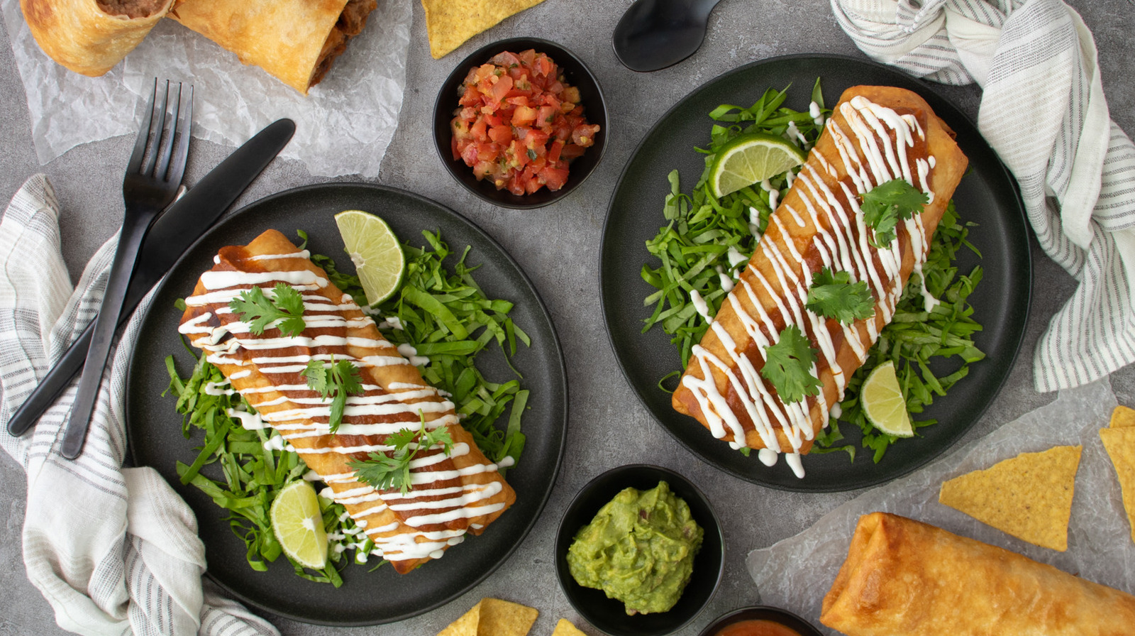 Mexican Shredded Beef Chimichangas