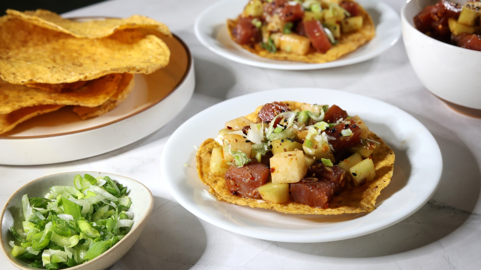 Sichuan-Inspired Tuna Tostadas Recipe