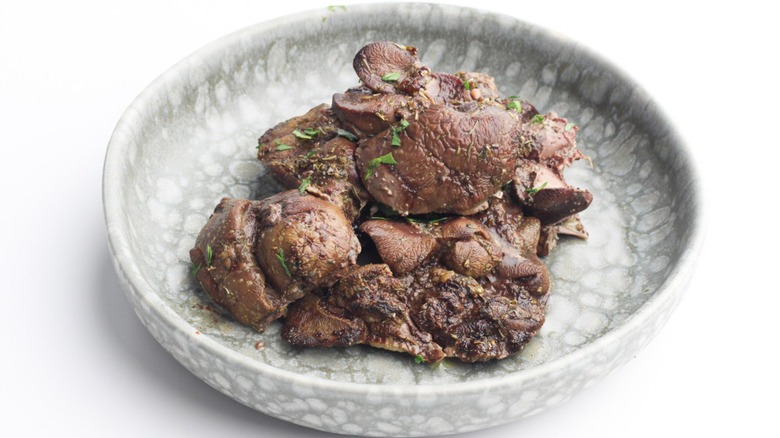 herb-baked chicken livers