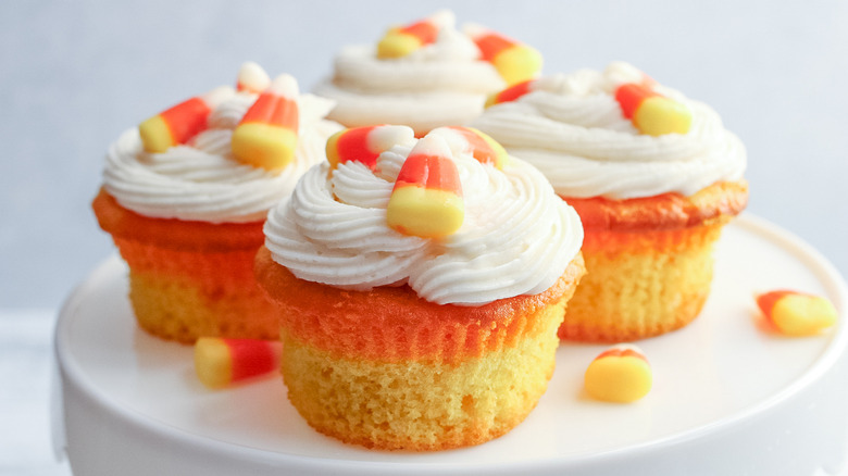 cupcakes on a tray 