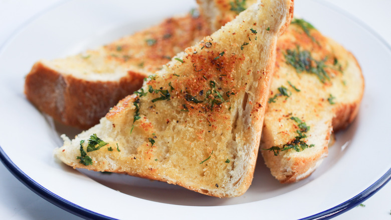 Simple Homemade Texas Toast served on a plate