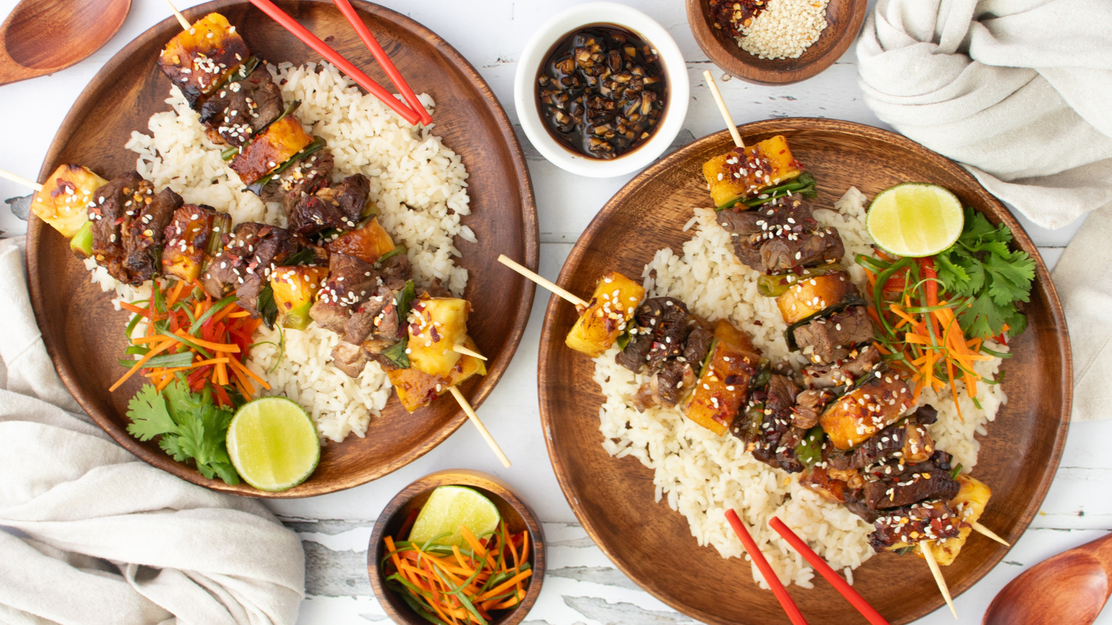 Simple Teriyaki-Glazed Steak Skewers Recipe