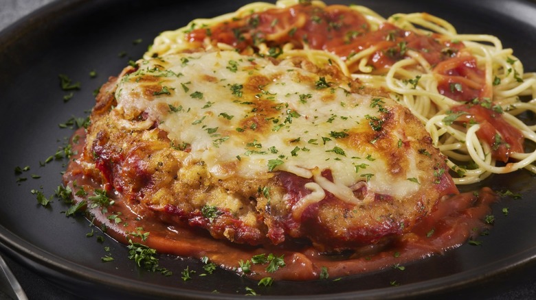 chicken parmesan on a plate