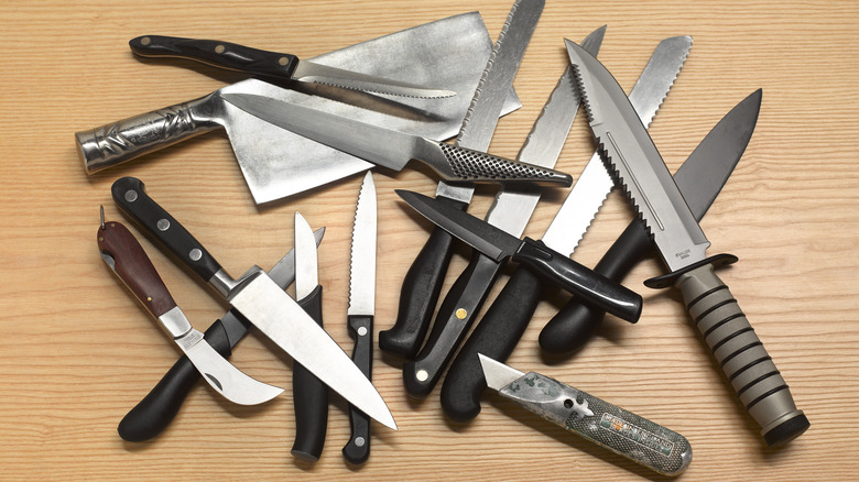 variety of knives
