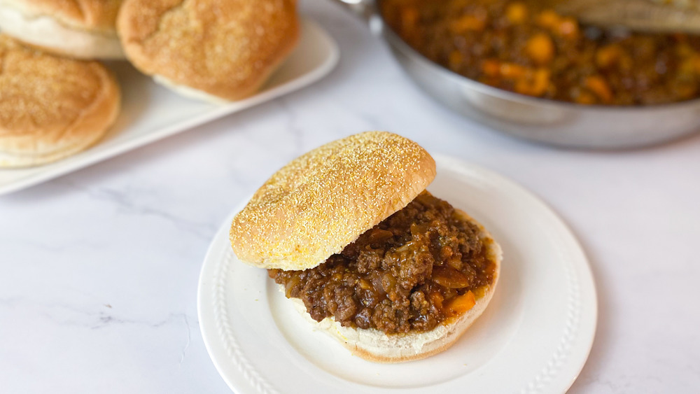 Sloppy Joes on a plate