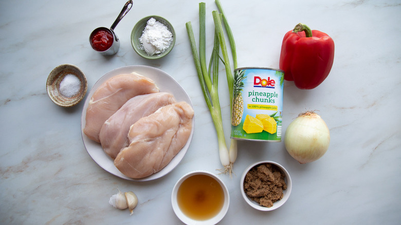 sweet and sour chicken ingredients 