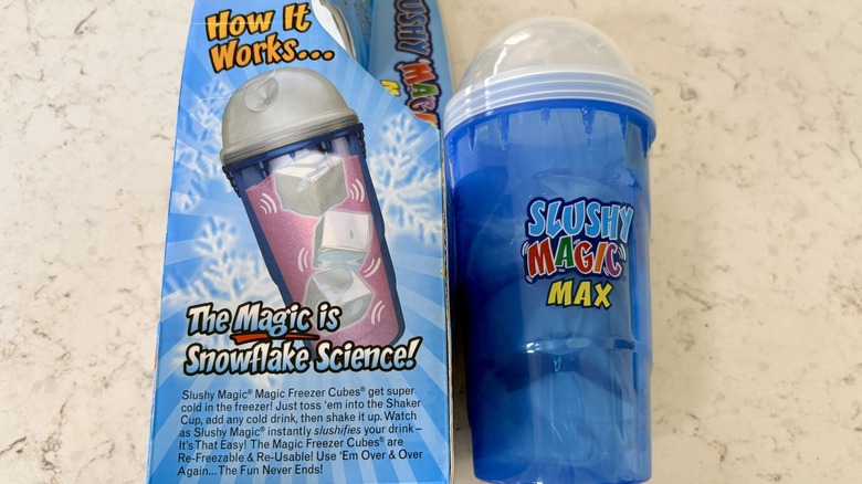 As Seen On TV Slushy Magic Max cup and packaging