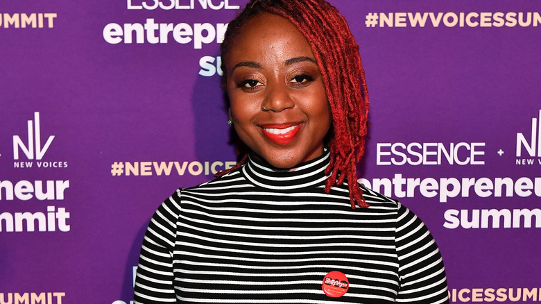 Pinky Cole on red carpet at event